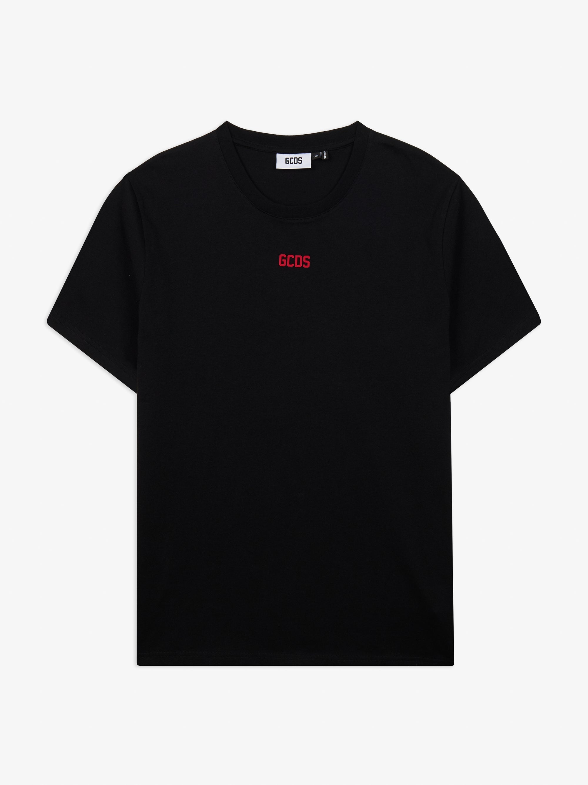 GCDS T-shirt regular con logo sul petto
