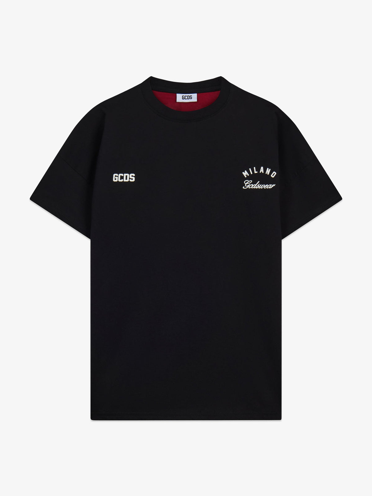 GCDS T-Shirt con Band Logo Sul Retro