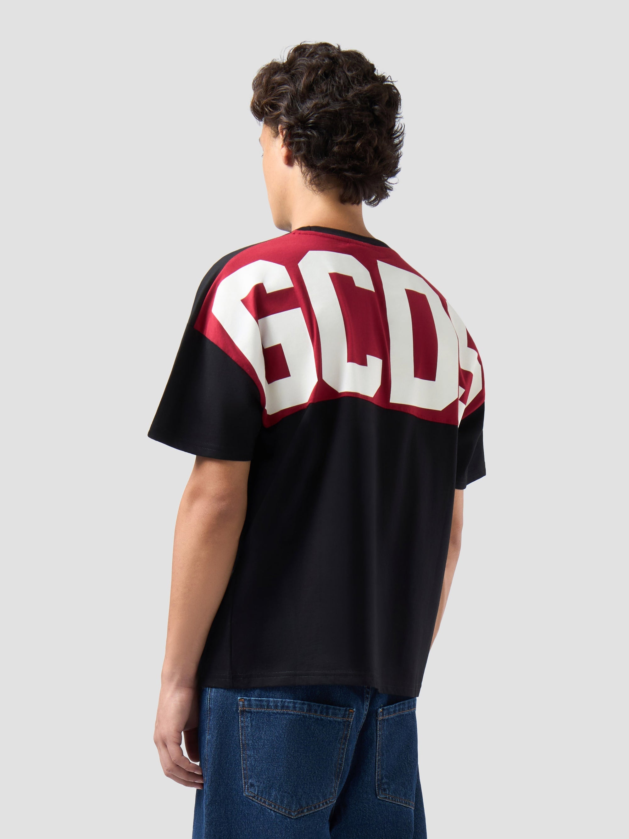 GCDS T-Shirt con Band Logo Sul Retro