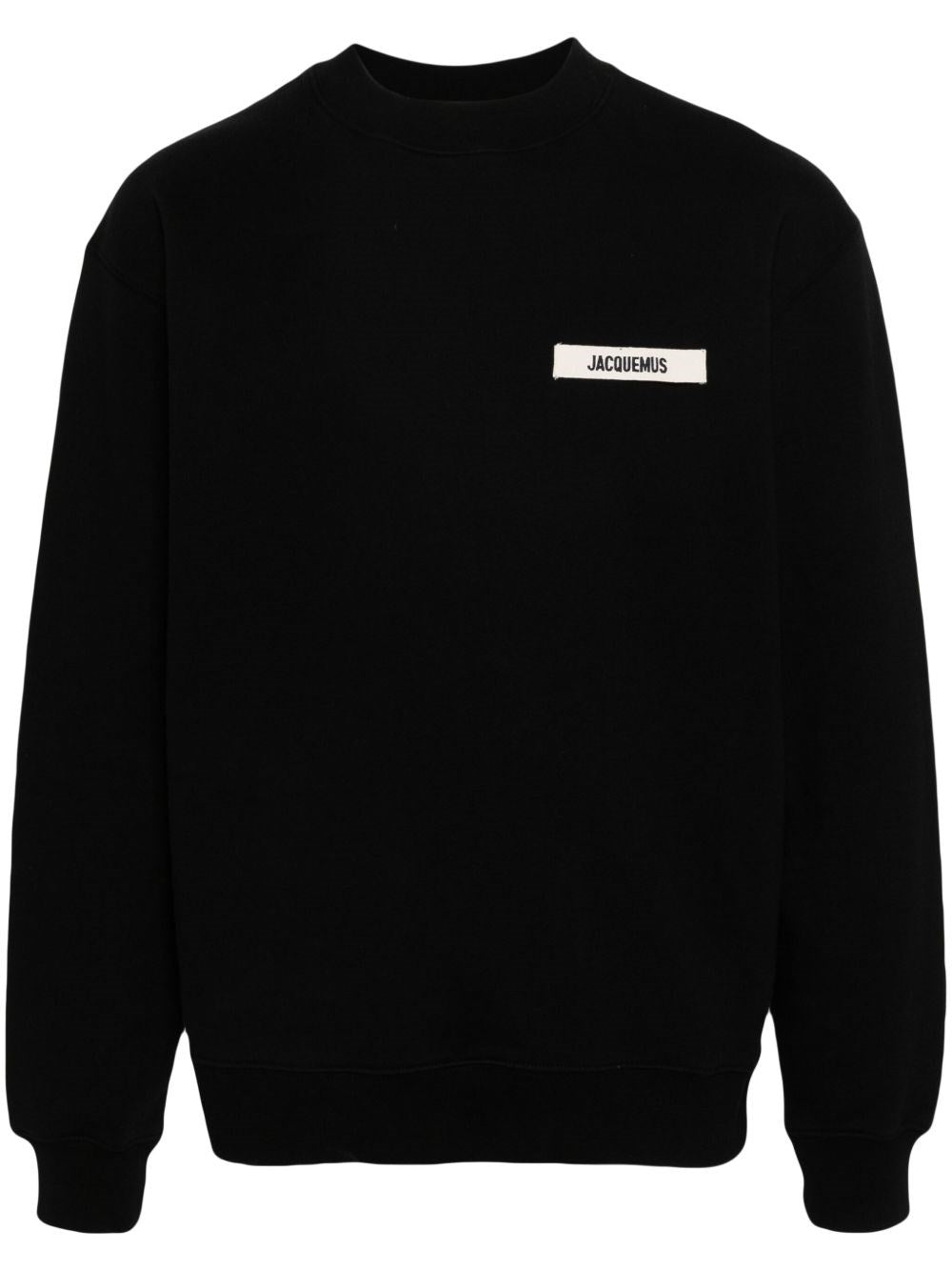 JACQUEMUS Felpa Gros Grain Black