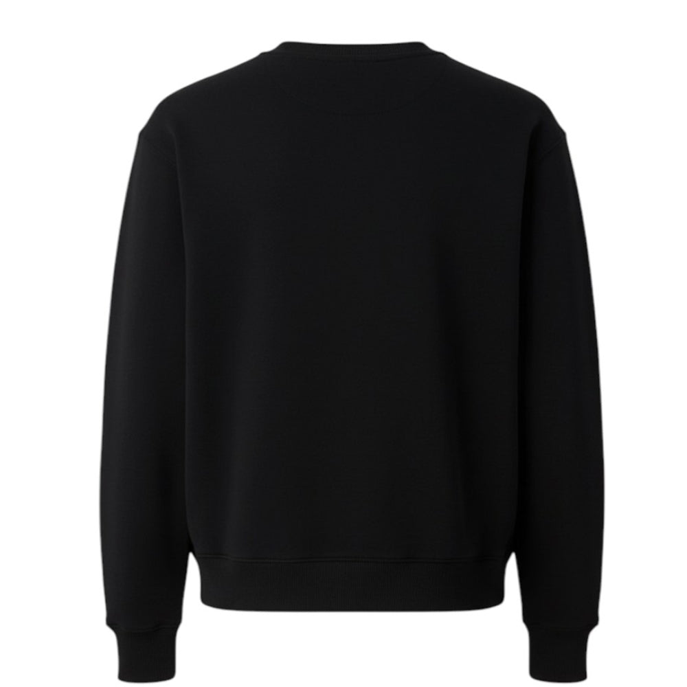GCDS Felpa Girocollo Nera Con Logo Z0MLQE144F004/999B Unisex