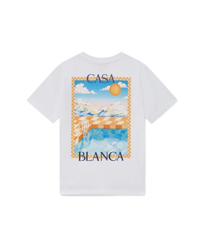Casablanca Surreal Pool Short Sleeve T‑Shirt