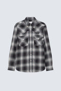 AMISH CAMICIA TEXACO CON MOTIVO A QUADRI