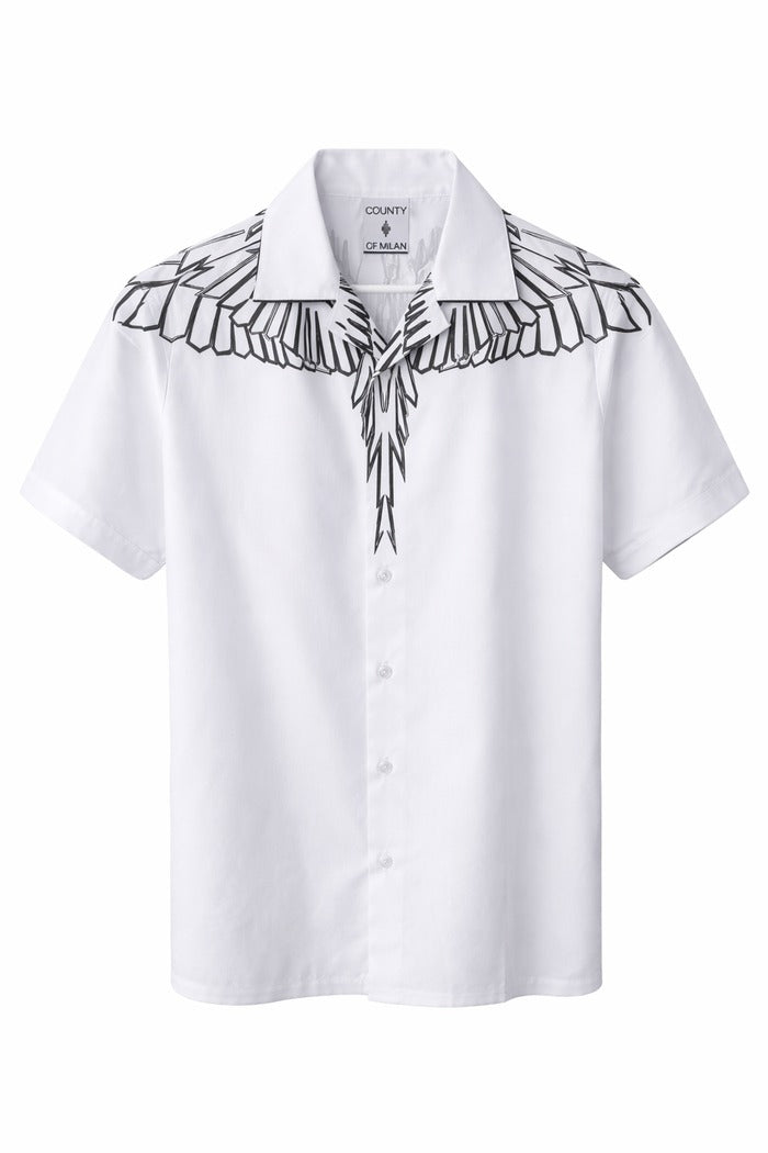 County of Milan Camicia Uomo S6CMMASI009 Bianca