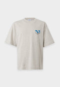 OFF-WHITE BLUE HALF ARROW SKATE TEE - T-shirt con stampa - grey melange