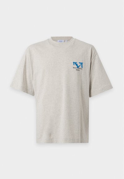 OFF-WHITE BLUE HALF ARROW SKATE TEE - T-shirt con stampa - grey melange