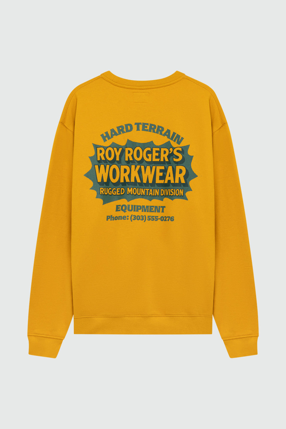 Felpa Girocollo Roy Roger's Hard Terrain in Cotone Melange | Regular Fit