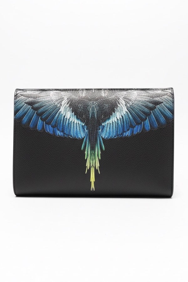 COUNTY OF MILAN BY MARCELO BURLON POCHETTE COMAS260348 BLACK/ROYAL WINGS