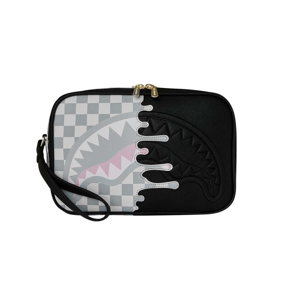Pochette in ecopelle Cream Check Unfinished Shark Toiletry Brick 910B8918NSZ