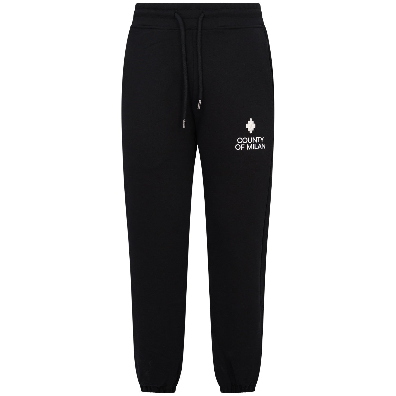 County of Milan Pantalone tuta nero con mini logo per uomo F6CMMAFP109